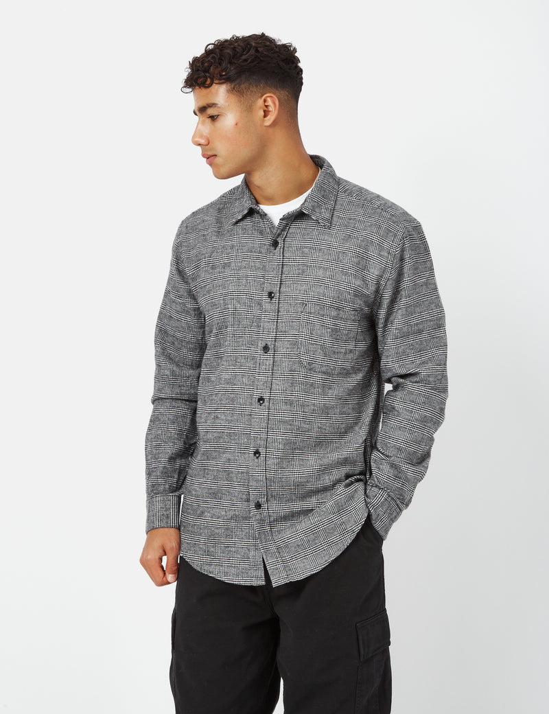 Portuguese Flannel Pow Shirt - Grey