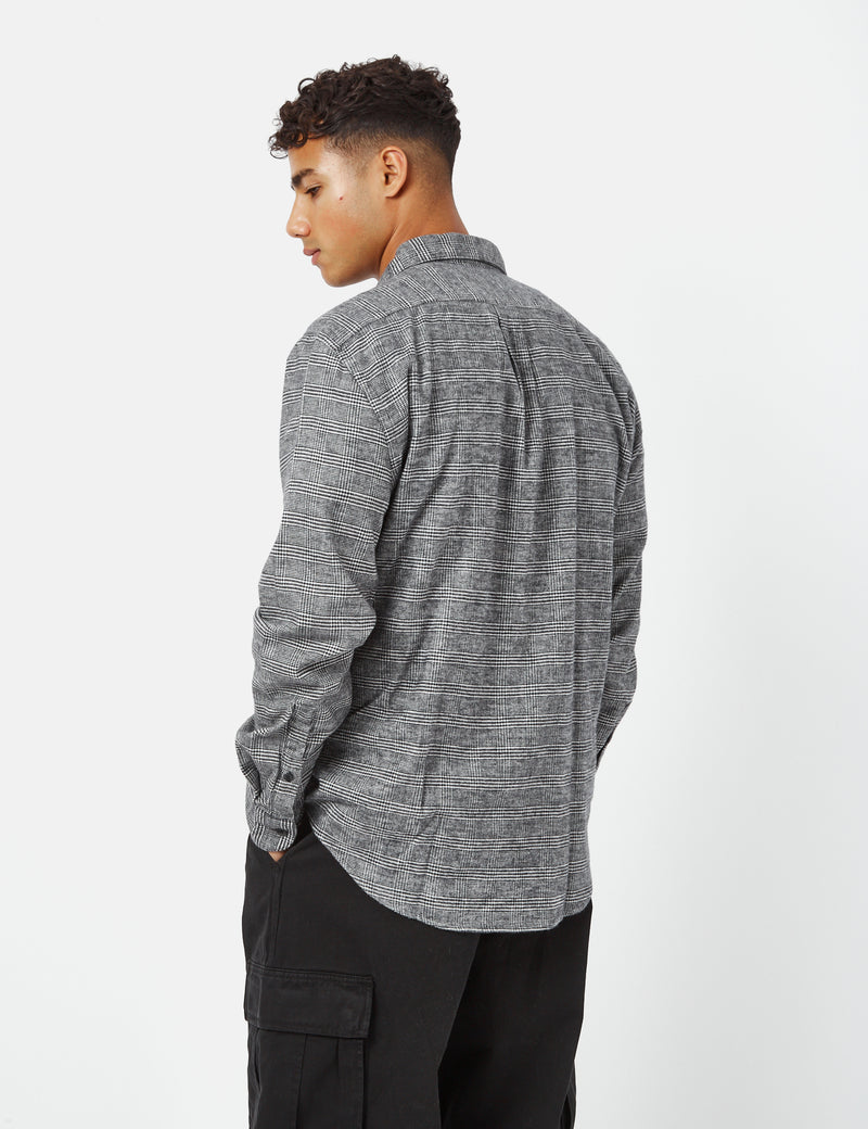 Portuguese Flannel Pow Shirt - Grey