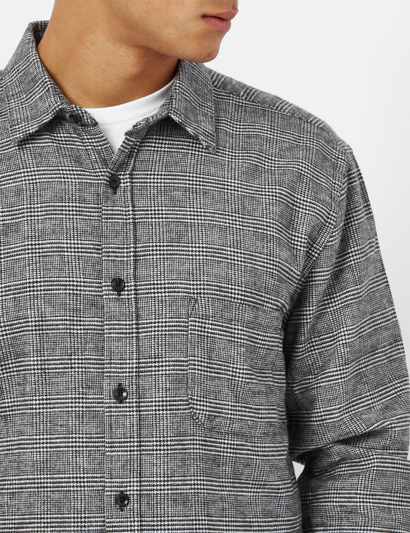 Portuguese Flannel Pow Shirt - Grey