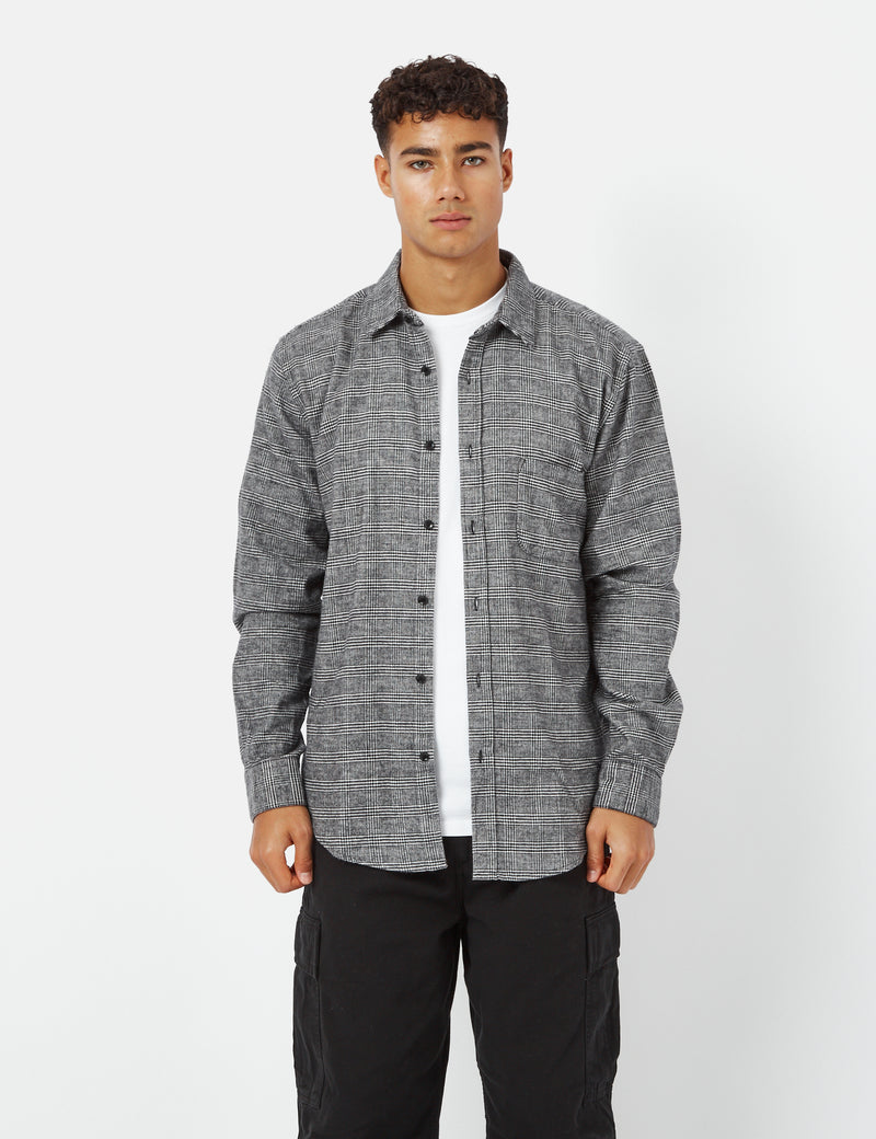 Portuguese Flannel Pow Shirt - Grey