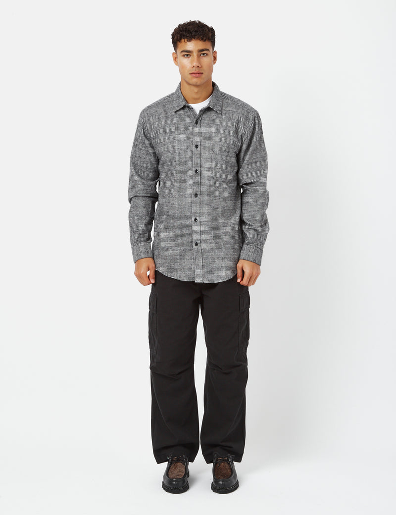 Portuguese Flannel Pow Shirt - Grey