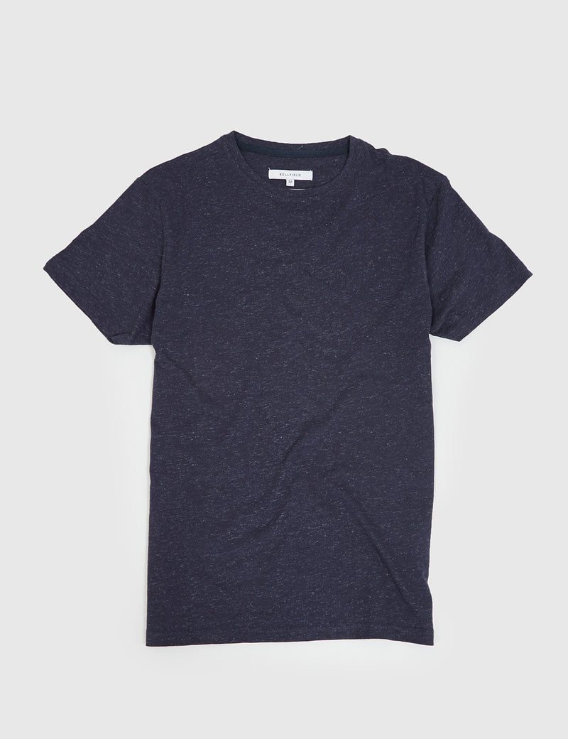 Bellfield Alston Injected Slub T-Shirt - Navy