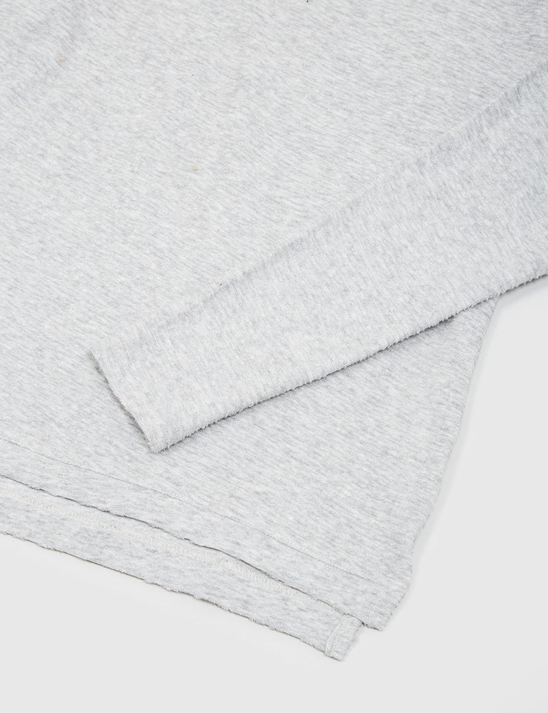 Bellfield Glendale Long Sleeve T-Shirt - Light Grey