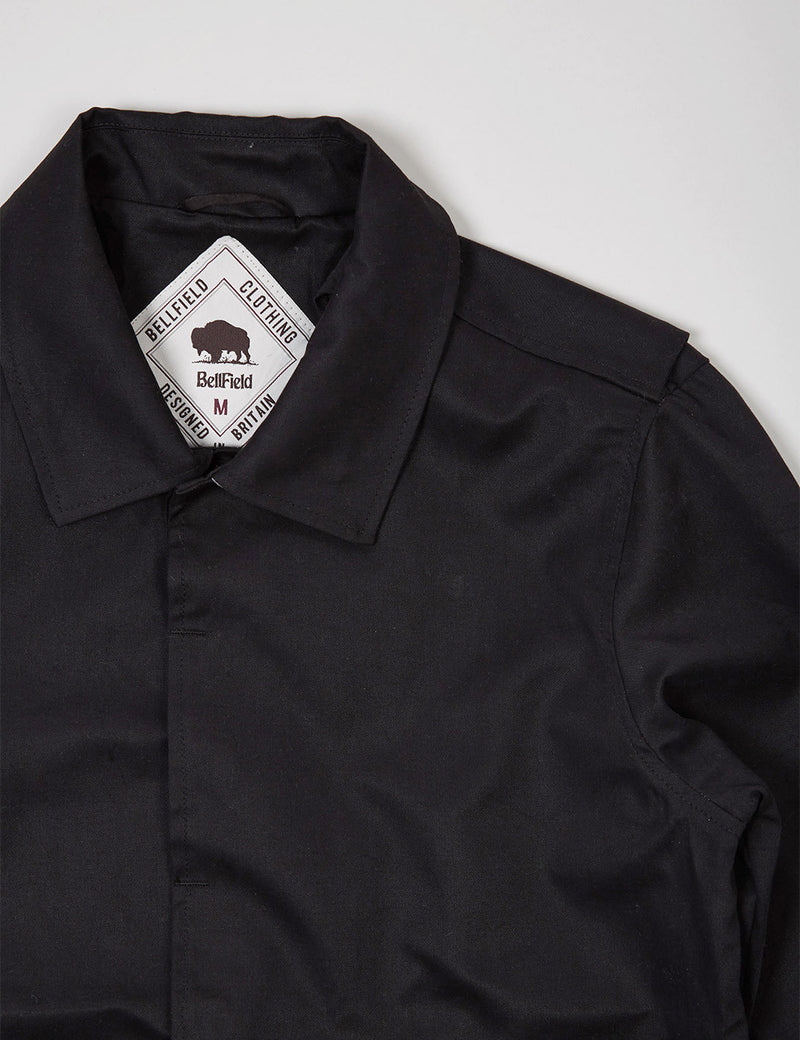 Bellfield Gota Bonded Mac Jacket - Black