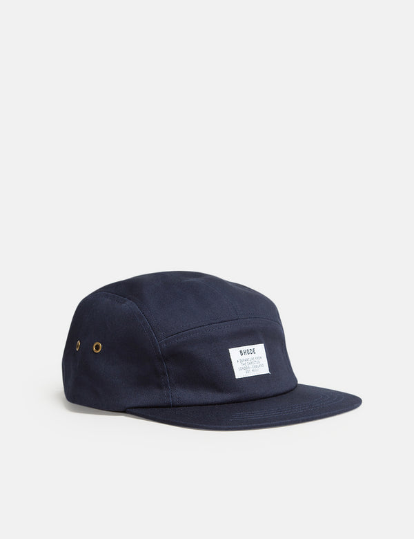 Bhode 5-Panel Cap (Cotton Twill) - Midnight Navy