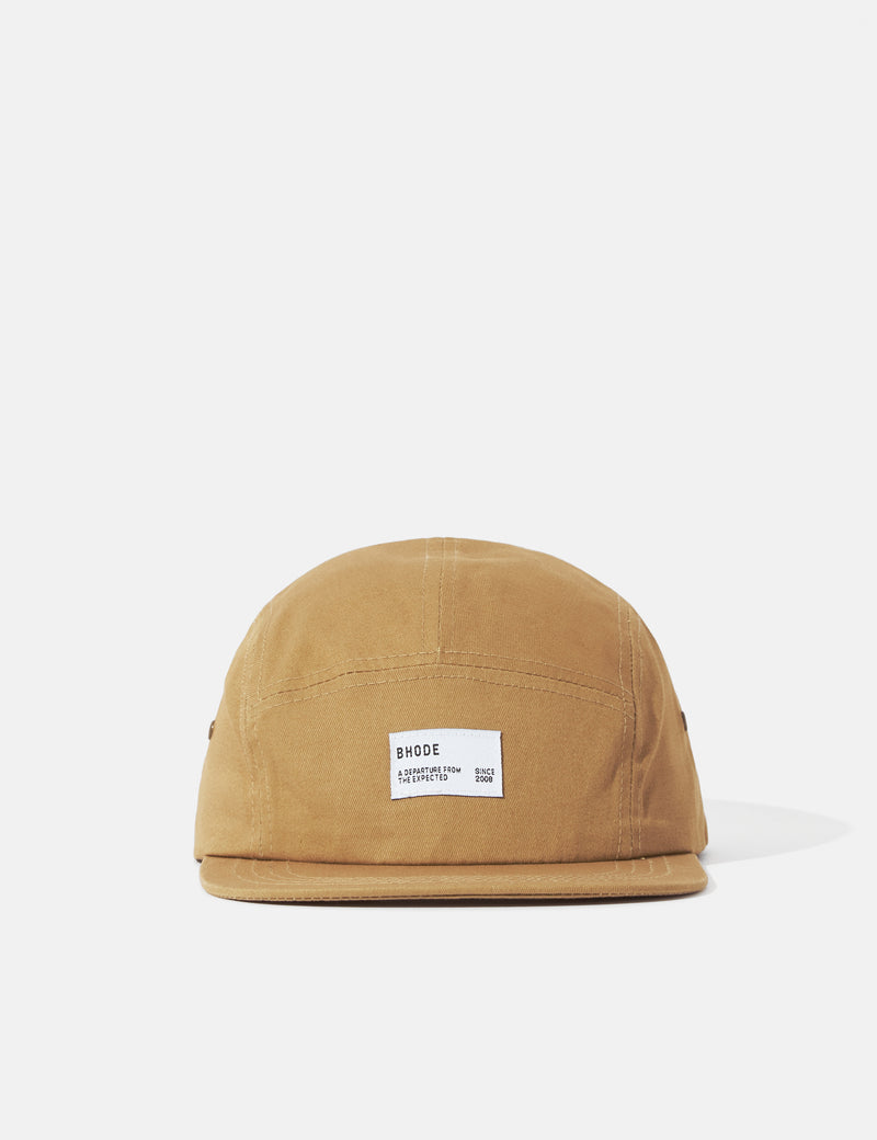 Bhode 5-Panel Cap (Cotton Twill) - Khaki