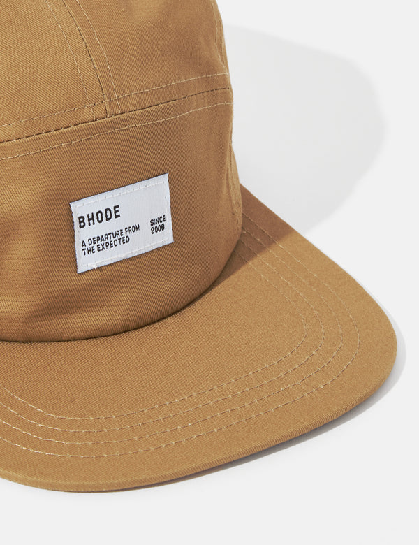 Bhode 5-Panel Cap (Cotton Twill) - Khaki