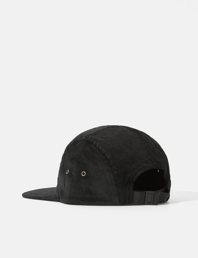 Bhode 5-Panel Cap (Cord) - Black