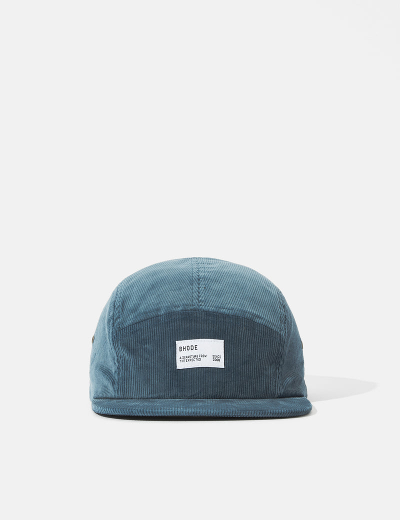 Bhode 5-Panel Cap (Cord) - Moody Blue