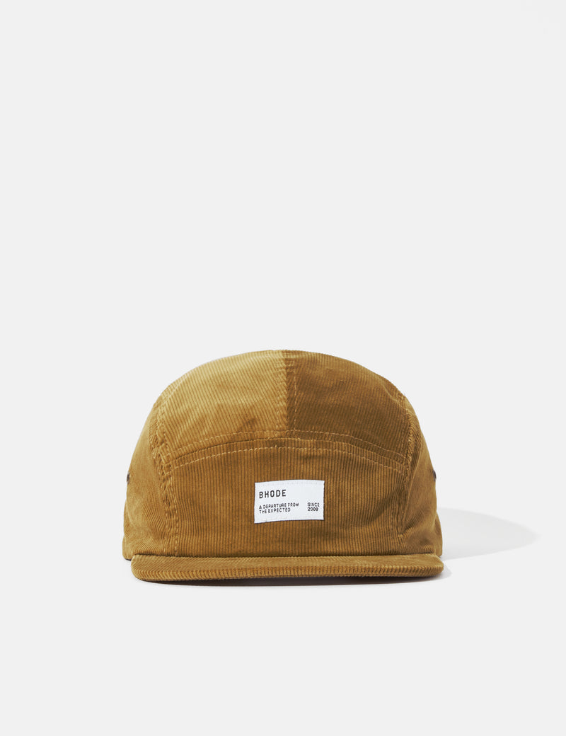 Bhode 5-Panel Cap (Cord) - Camel