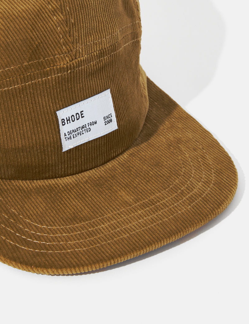 Bhode 5-Panel Cap (Cord) - Camel