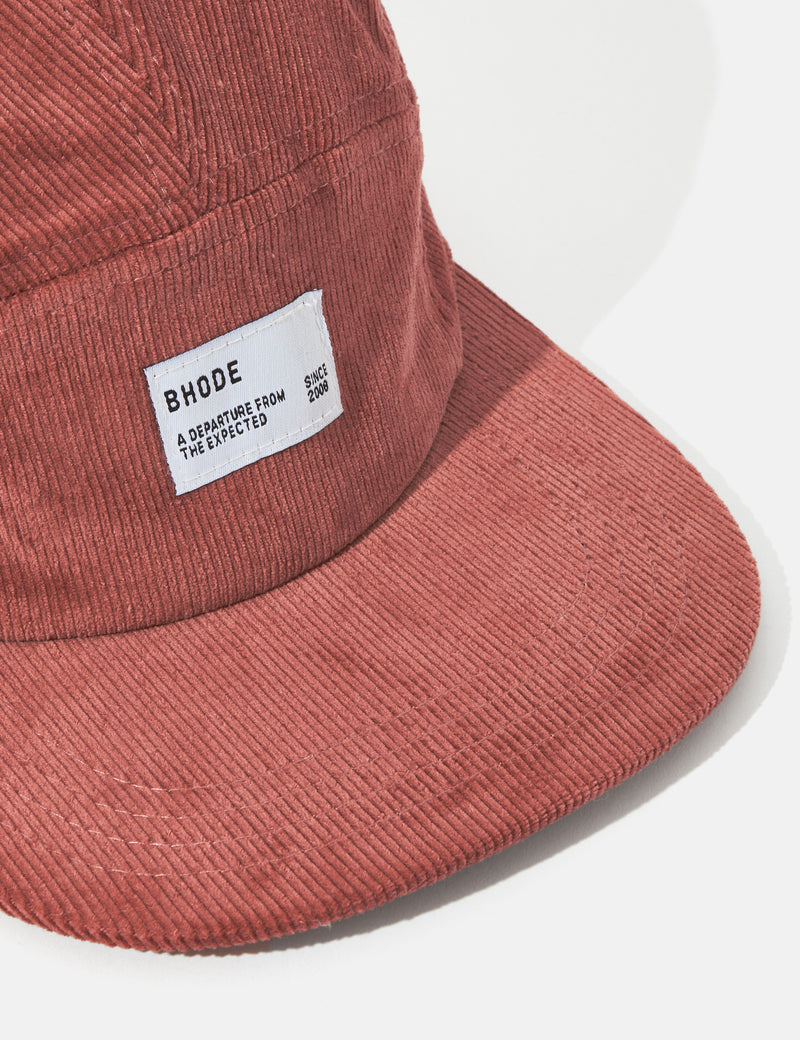 Bhode 5-Panel Cap (Cord) - Dusty Pink