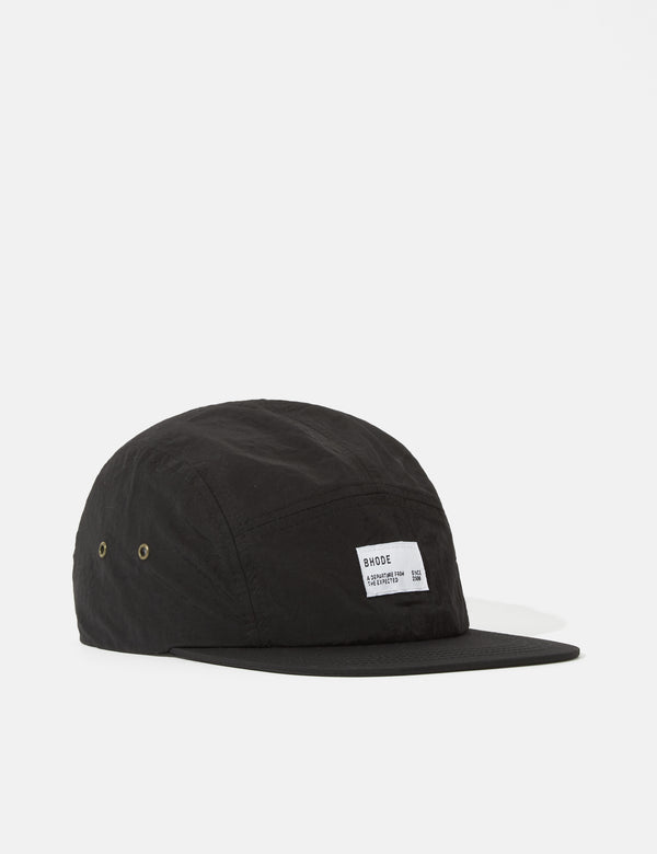 Bhode 5-Panel Cap (Nylon) - Black