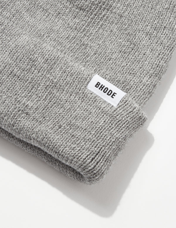 Bhode Everyday Beanie Hat - Heather Grey