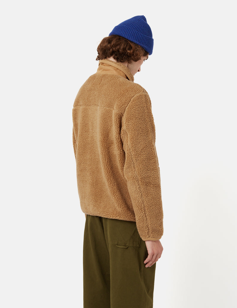 Bhode Shawl Collar Fleece - Camel