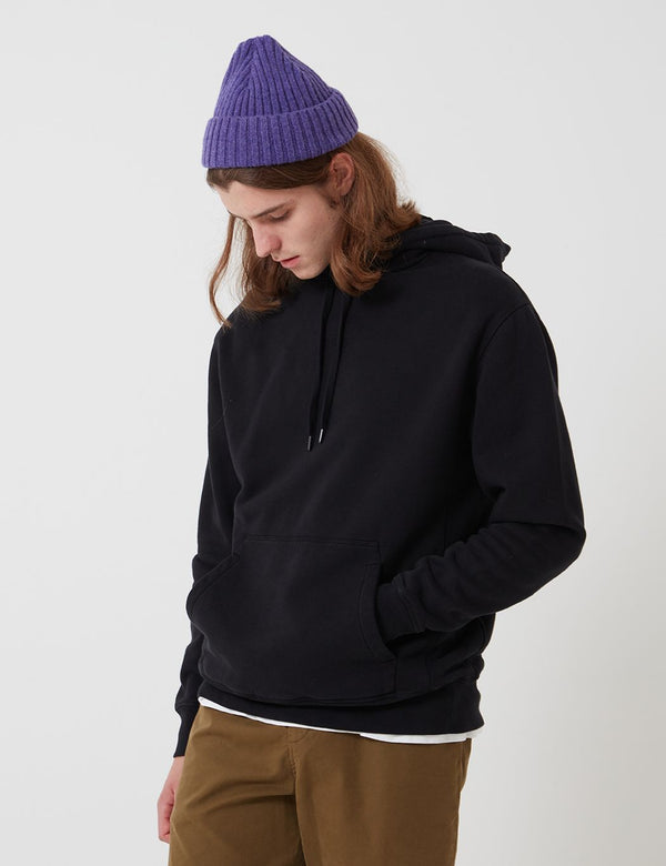 Bhode Oversized Pocket Hoodie (Organic Cotton) - Black