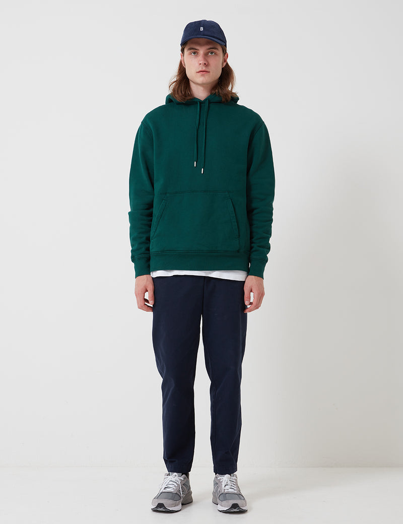 Bhode Oversized Pocket Hoodie (Organic Cotton 360gm2) - Forest Green