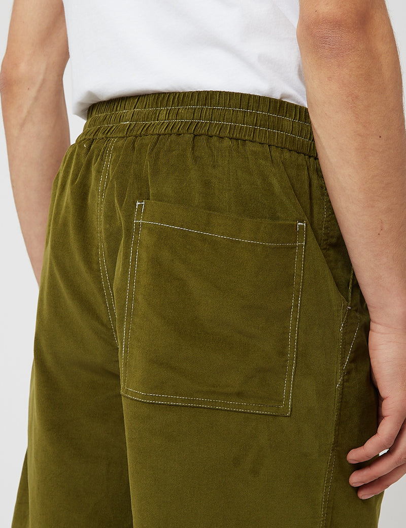 Bhode x Brisbane Moss Cord Shorts (Needle Cord) - Grass Green