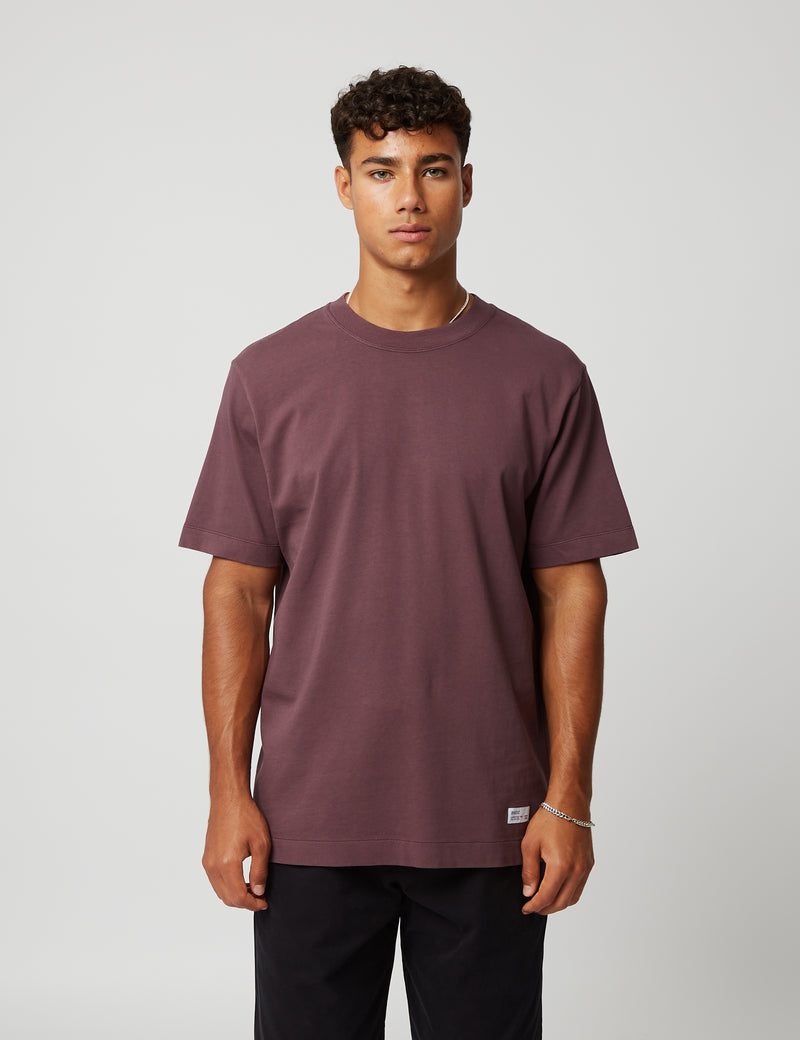 Bhode Everyday Heavyweight T-Shirt (Organic) - Aubergine