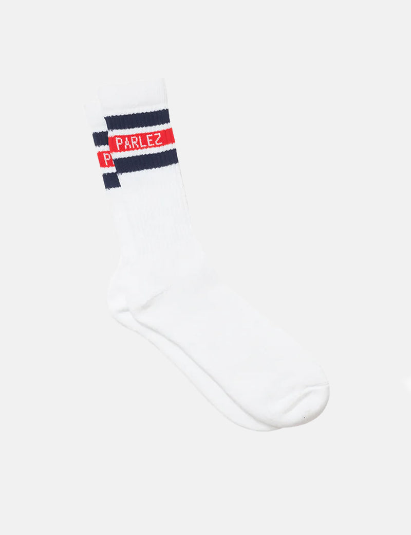 Parlez Block Sock - Navy/Red