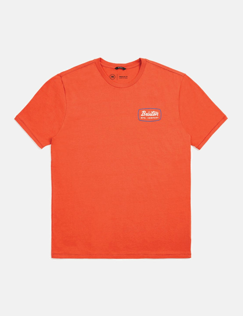 Brixton Jolt Premium T-Shirt - Red Clay