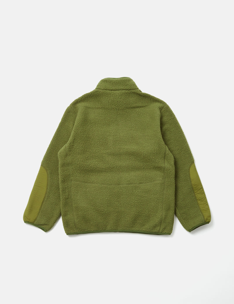 Carrier Goods Borg Zip Through Fleece - Cardamon Green