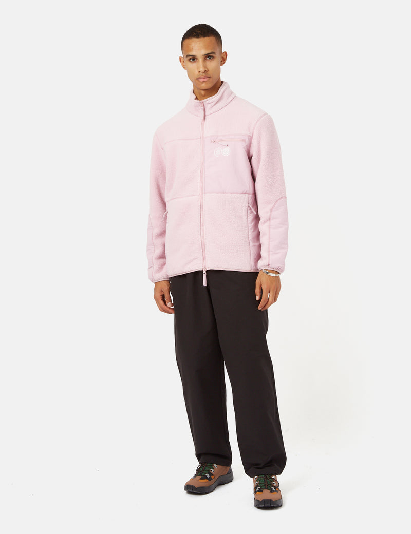 Carrier Goods Borg Zip Through Fleece Jacket - Rose