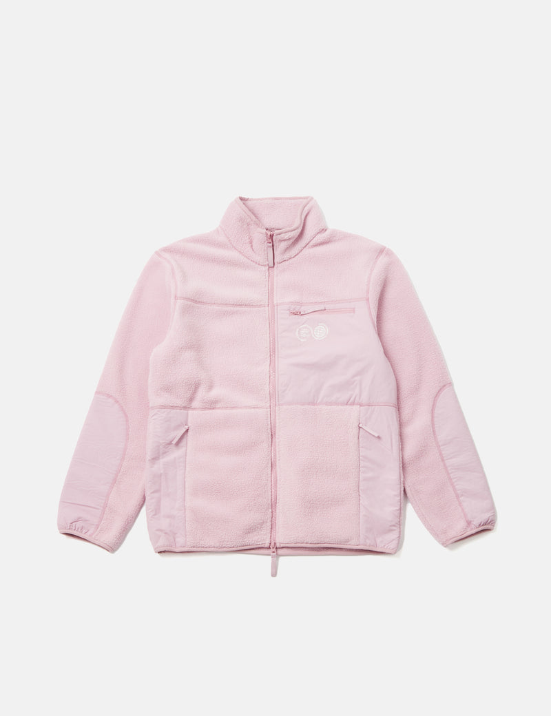 Carrier Goods Borg Zip Through Fleece Jacket - Rose