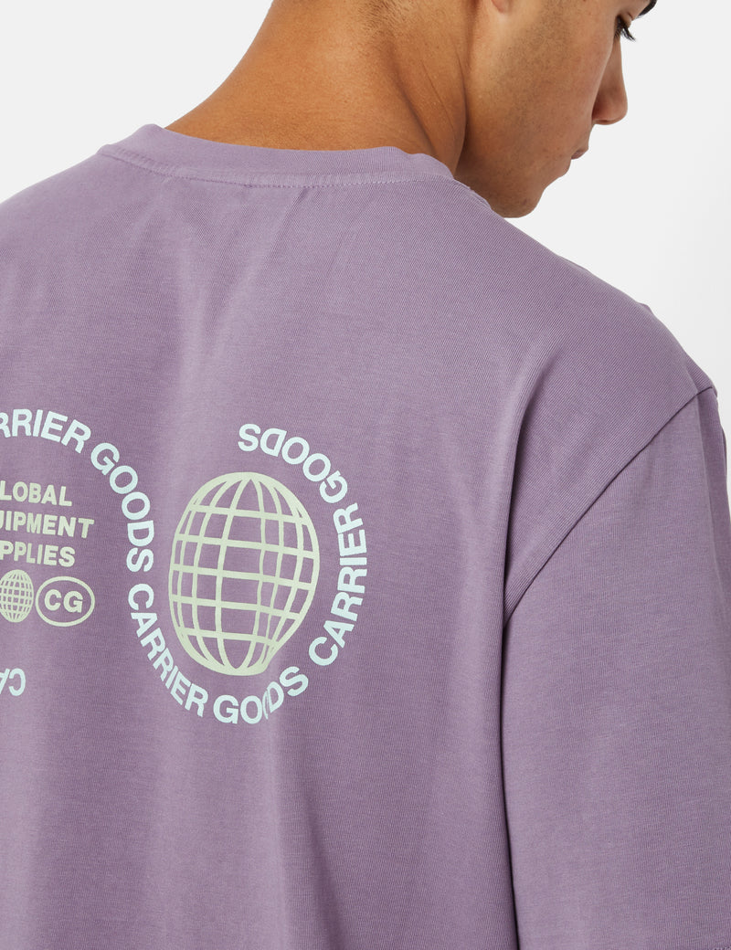 Purple Mountain Observatory Globe T-Shirt - Purple Sage