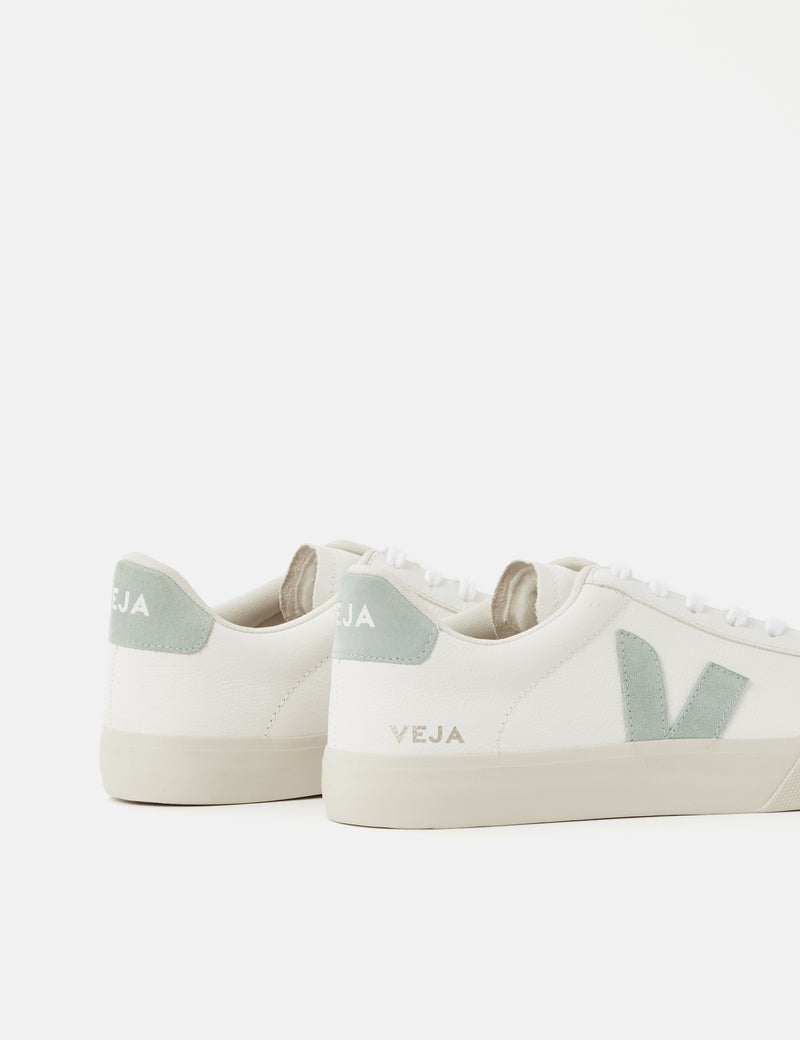 Veja Campo Trainers (Chromefree Leather) - Extra White/Matcha