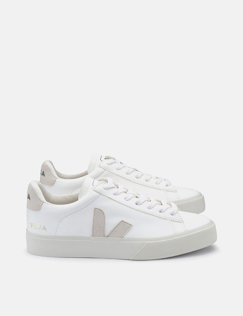 Veja Campo Trainers (Chrome Free Leather) - White/Natural