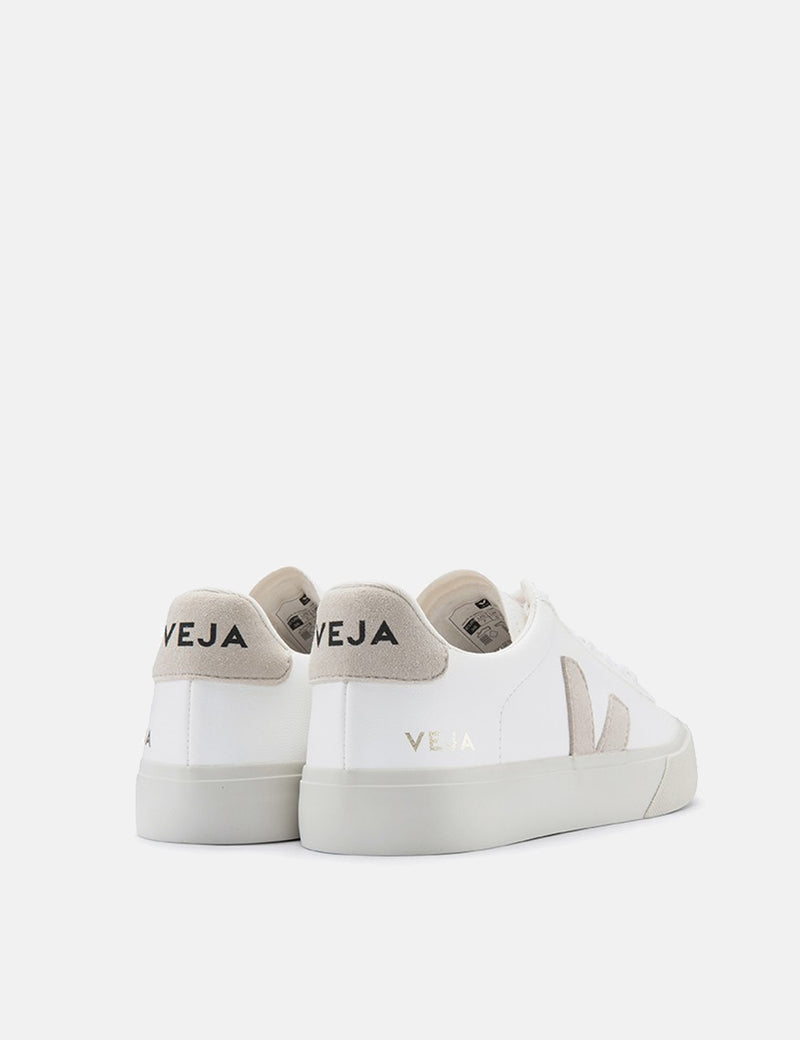 Veja Campo Trainers (Chrome Free Leather) - White/Natural