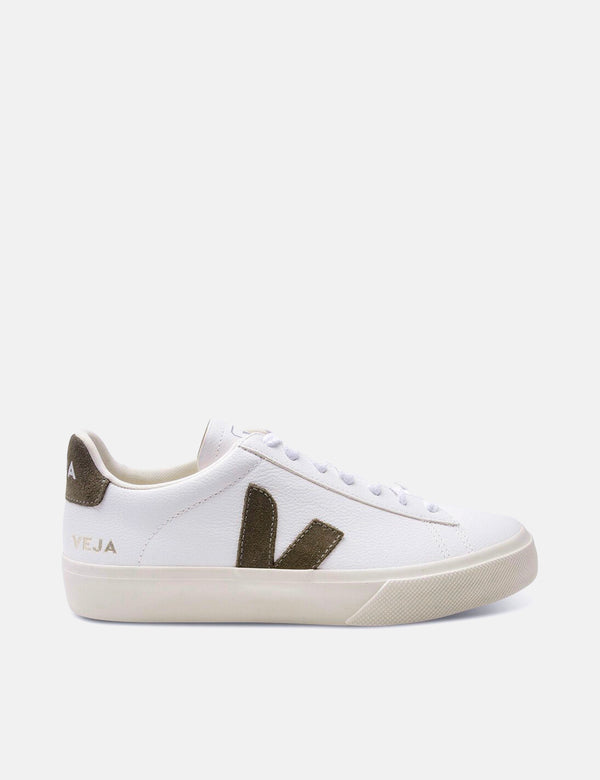 Veja Womens Campo (Chrome Free) Trainers - Extra White/Khaki