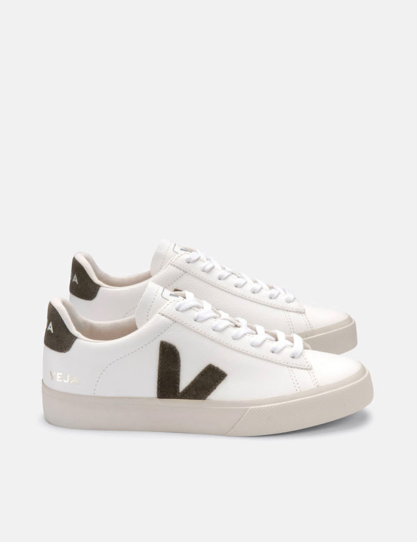 Veja Womens Campo (Chrome Free) Trainers - Extra White/Khaki