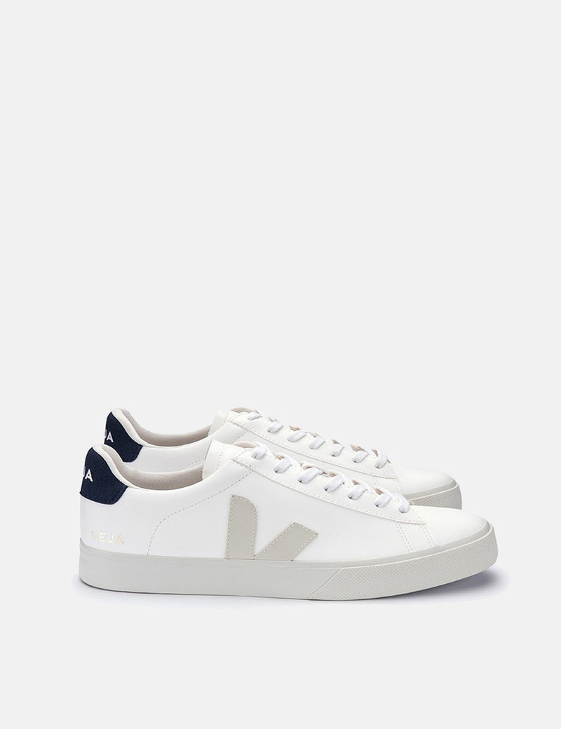 Womens Veja Campo C.W.L Trainers - White/Pierre/Nautico