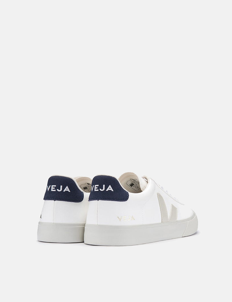 Womens Veja Campo C.W.L Trainers - White/Pierre/Nautico