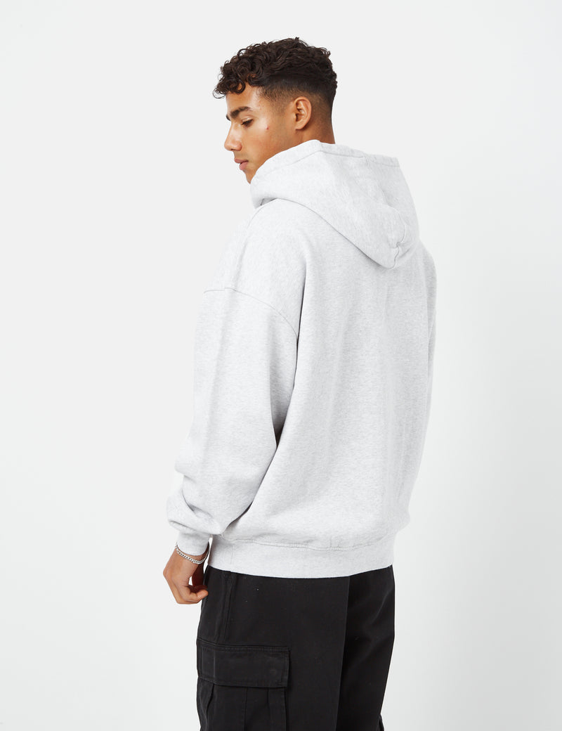 Colorful Standard Organic Oversized Hooded Sweatshirt - Snow Melange White