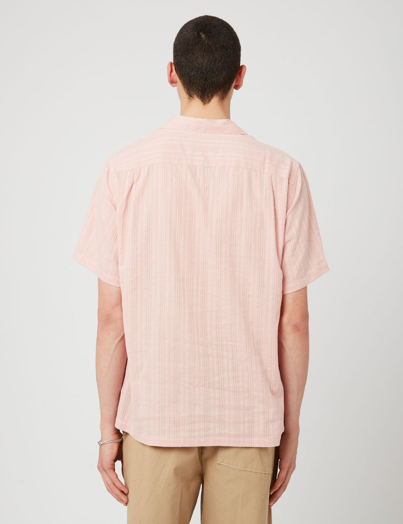 Portuguese Flannel Vilar Short Sleeve Shirt - Pink