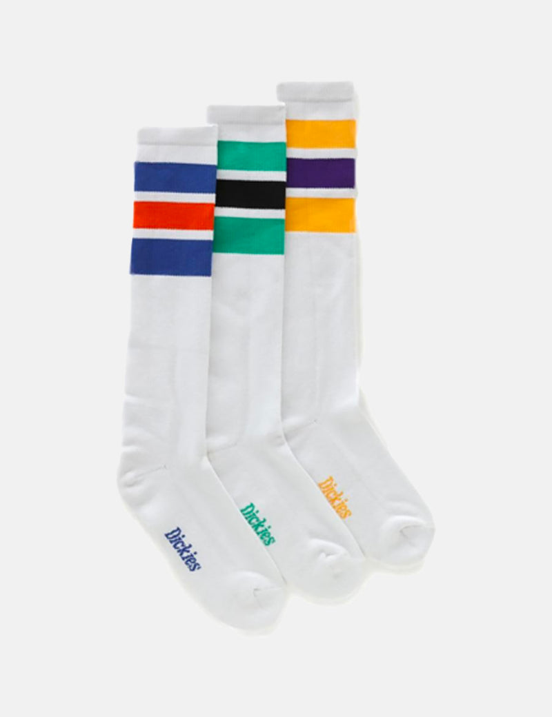 Dickies Atlantic City Socks (3-Pack) - White/Multi