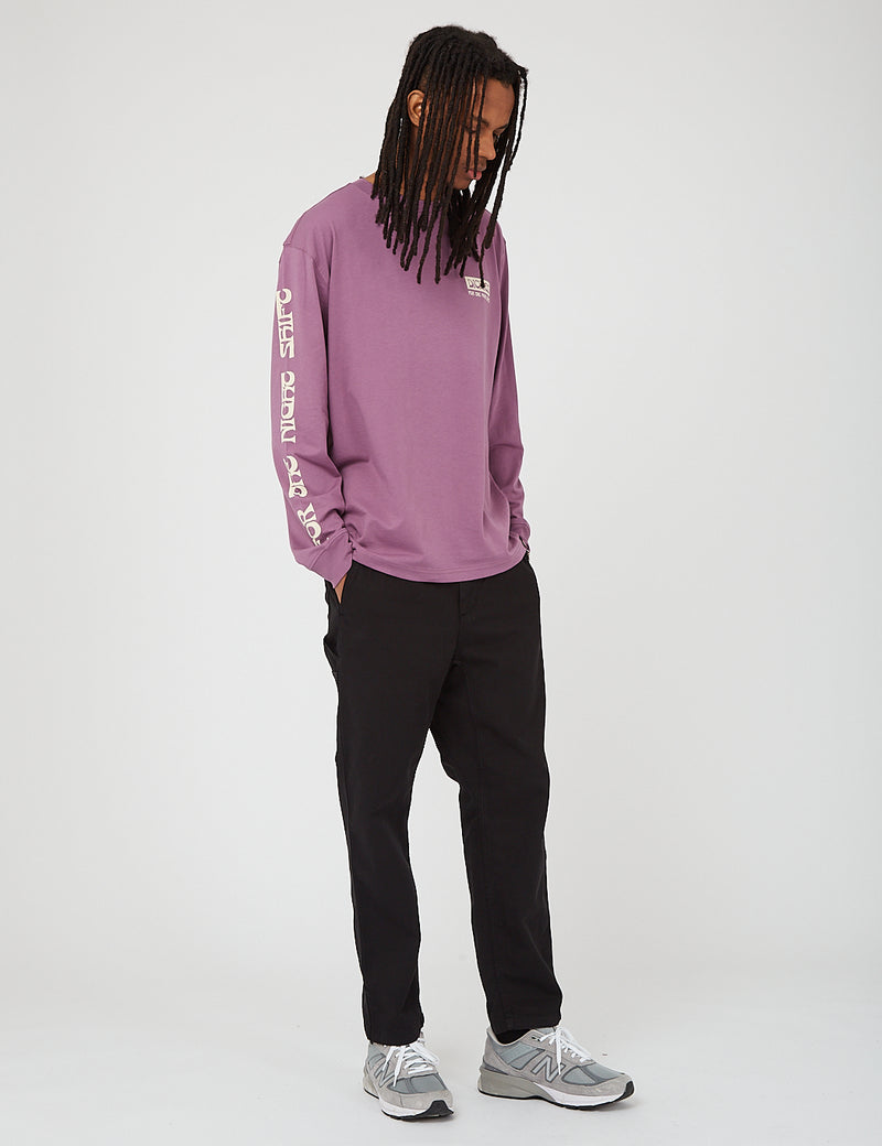 Dickies Willernie Long Sleeve T-Shirt - Purple Gumdrop