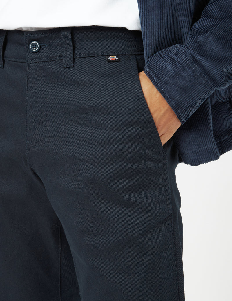 Dickies Sherburn Trousers (Slim Straight) - Dark Navy Blue