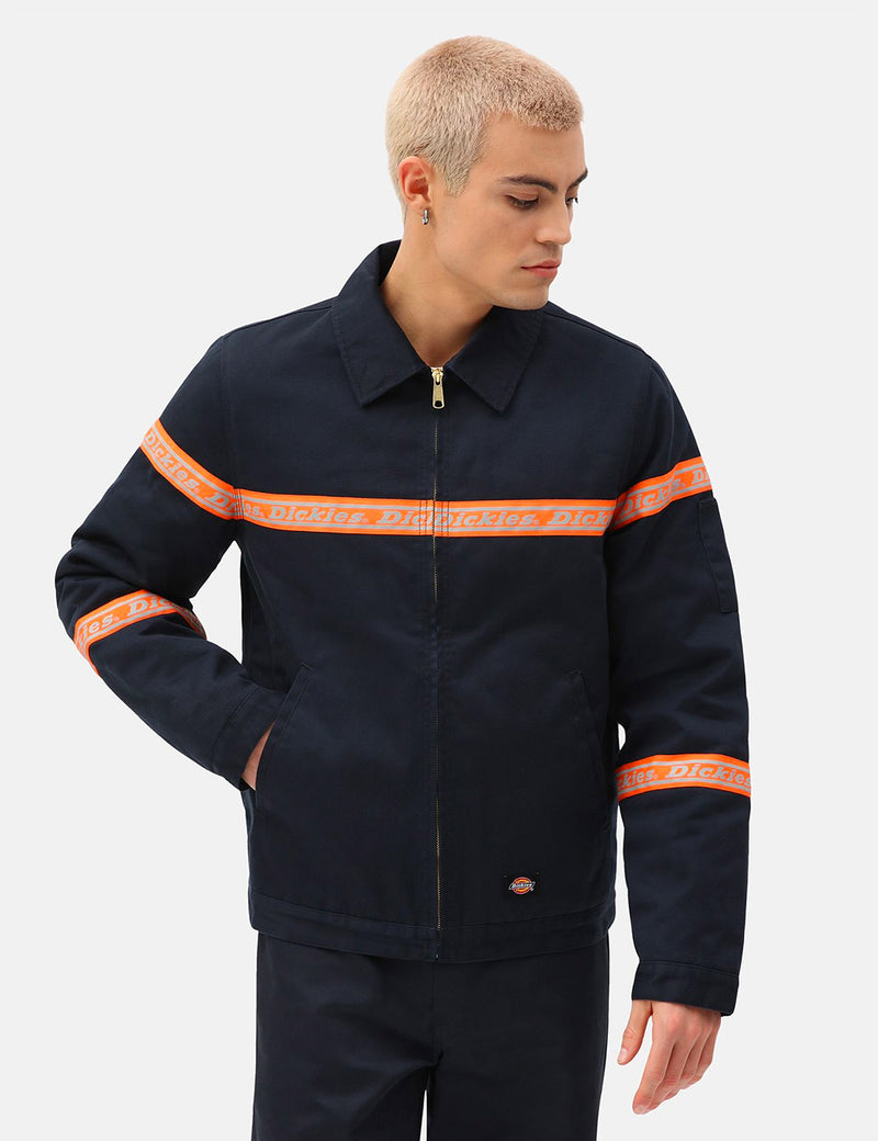 Dickies Gardere Reflective Tape Eisenhower Jacket - Dark Navy I