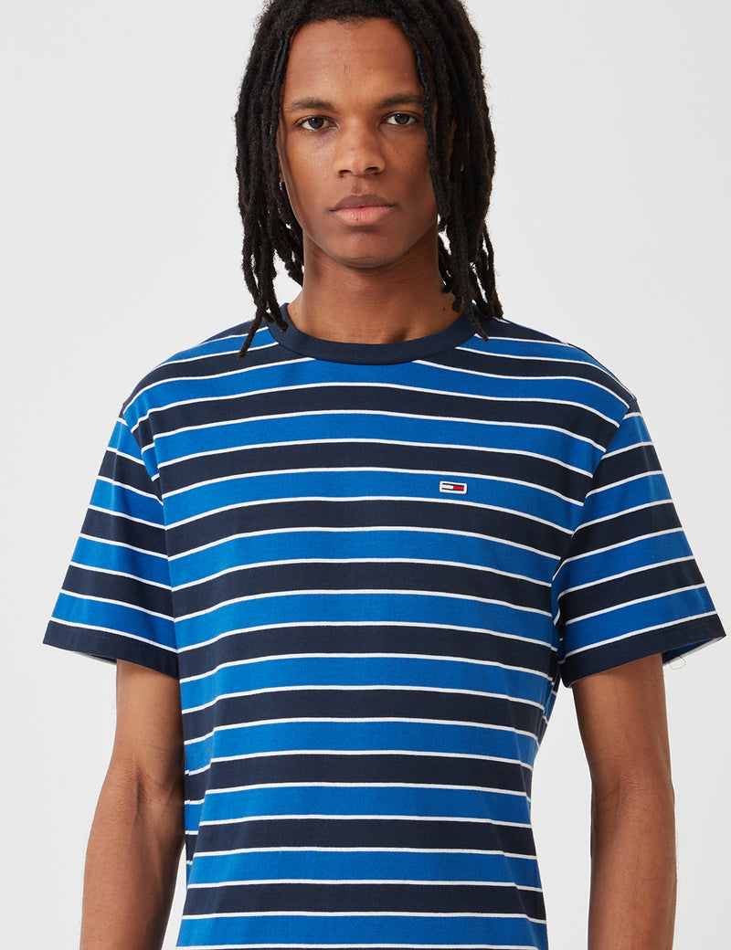 Tommy Hilfiger Bold Stripe T-Shirt - Limoges Blue/Black