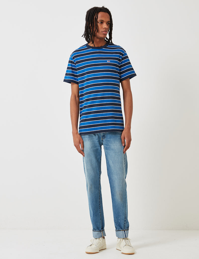 Tommy Hilfiger Bold Stripe T-Shirt - Limoges Blue/Black