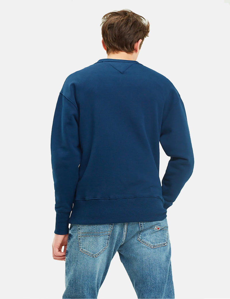 Tommy Jeans USA logo sweatshirt in blue