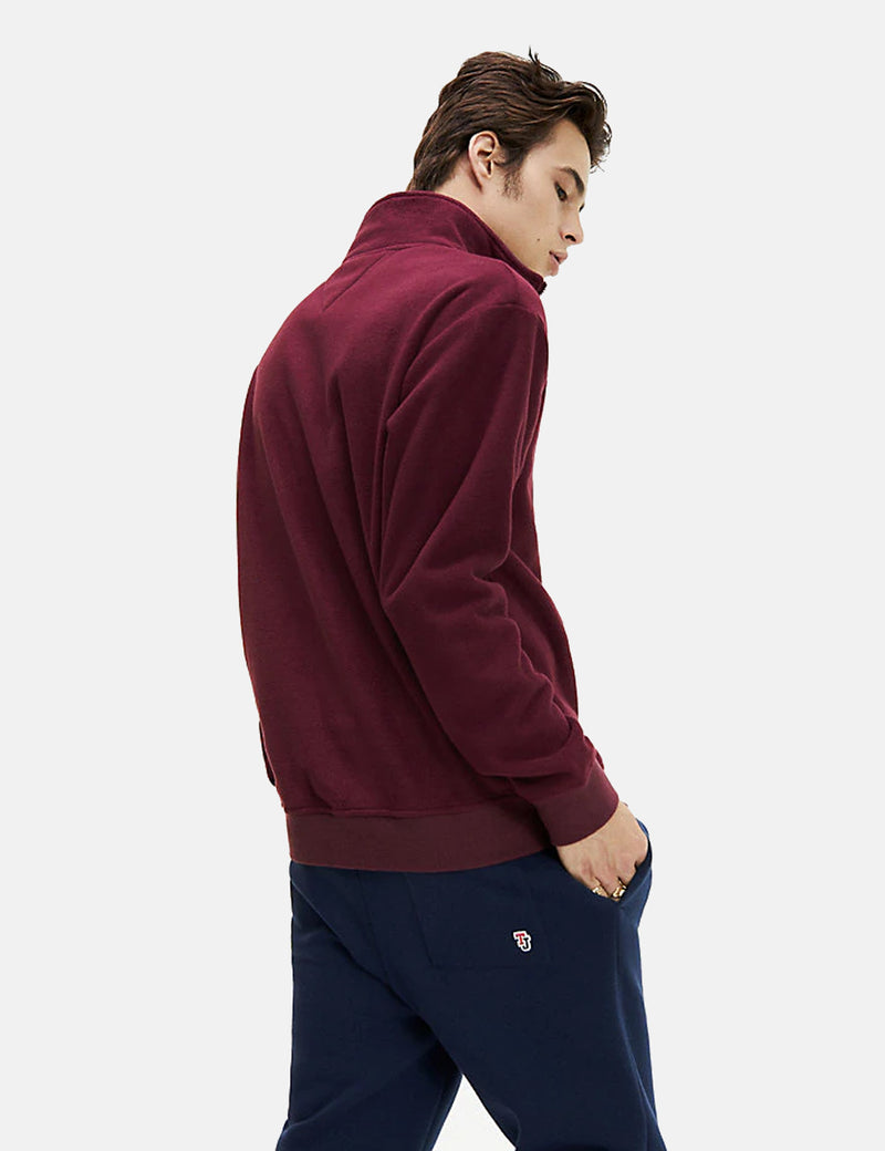Tommy Hilfiger ribbed logo waistband sweatpants in burgundy