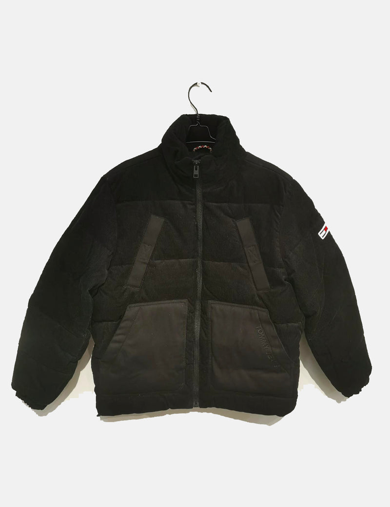 Tommy Jeans Puffer Jacket (Cord) - Black