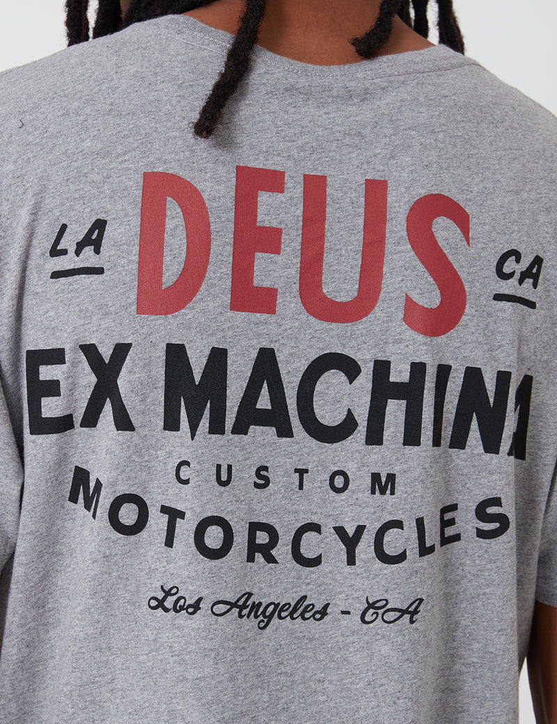 Deus Ex Machina Sentiments T-Shirt - Grey Marle