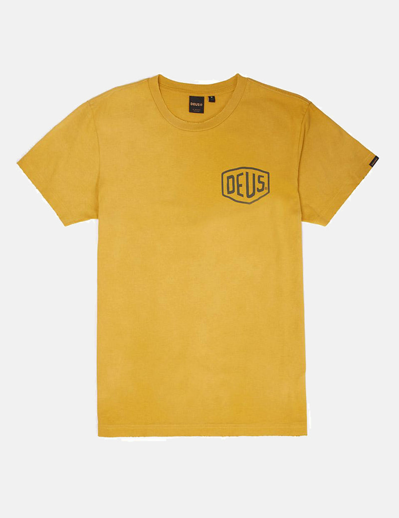 Deus Ex Machina Sunbleached Tokyo T-shirt - Gold