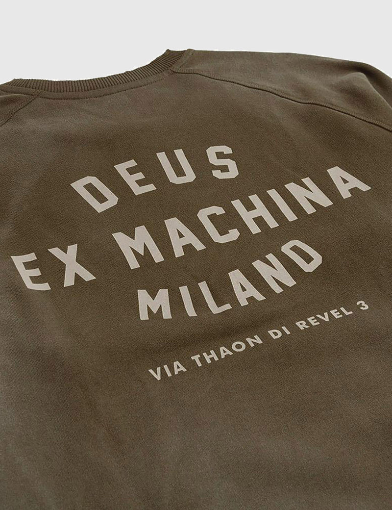 Deus Ex Machina Sunbleached Milan Sweatshirt - Bark